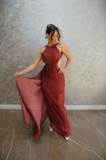 Evening dresses 2026 - n.6329 (beige,black,burgundy)