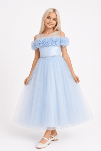 Kids Dresses - Blue 8-12